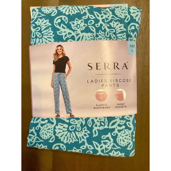 New Serra Ladies Viscose Pants Teal - Multiple Sizes - Picture 1 of 4